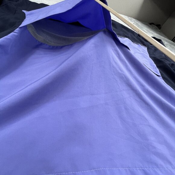 New Balance Womens Medium Purple USA Lightweight Jacket Full Zip Windbreaker Y2K - Picture 13 of 16